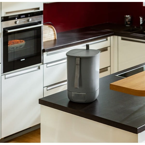 Šedý komposter 10,6 l Bokashi – Plastia-image-1