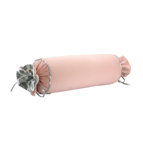 Růžový povlak na polštář WeLoveBeds Rose Quarz Candy, ⌀ 20 x 58 cm-image-1