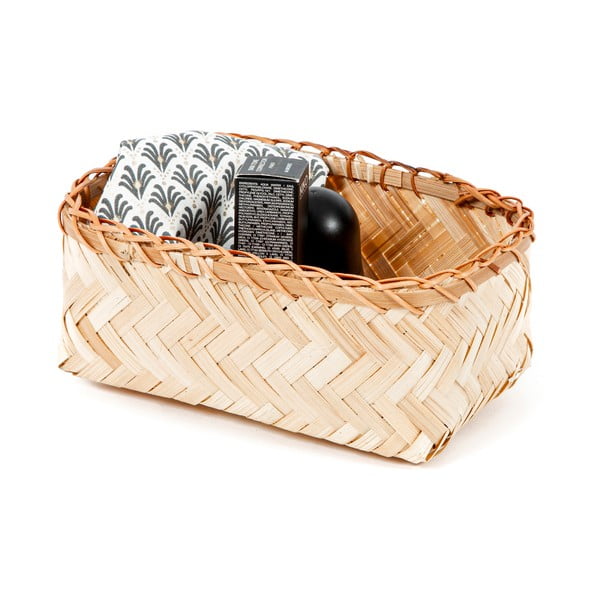 Úložný bambusový košík Compactor Halong Basket, 23 x 10 cm-image-2