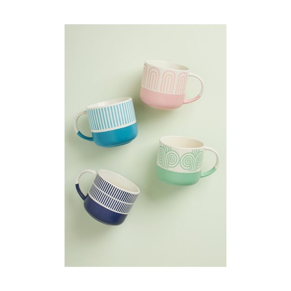 Růžový porcelánový hrnek 400 ml Arches – Maxwell & Williams-image-1