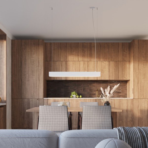 Bílé kovové LED závěsné svítidlo Nebula – Sollux-image-3