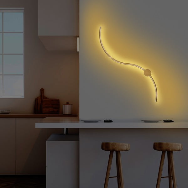 LED nástěnné svítidlo ve zlaté barvě Uyan – Opviq lights-image-4
