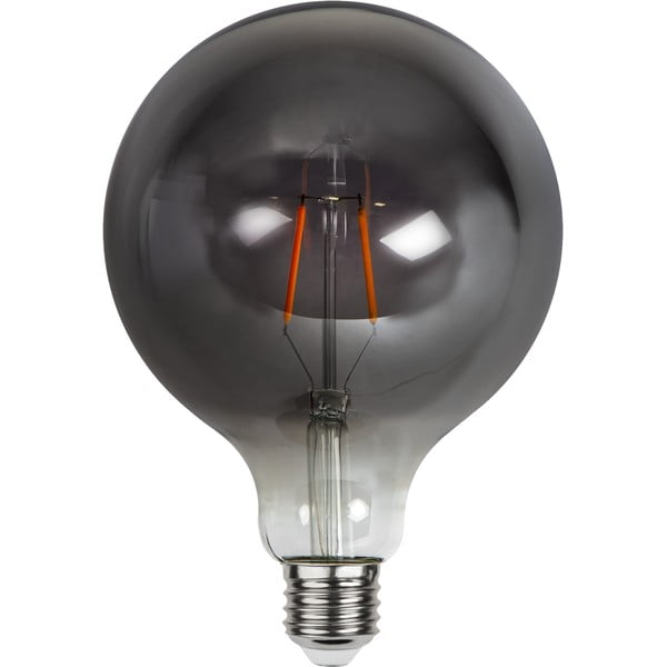 Teplá LED filamentová žárovka E27, 2 W Plain Smoke – Star Trading