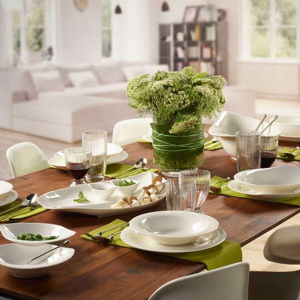 8dílný set bílého porcelánového nádobí Villeroy & Boch New Cottage-image-1