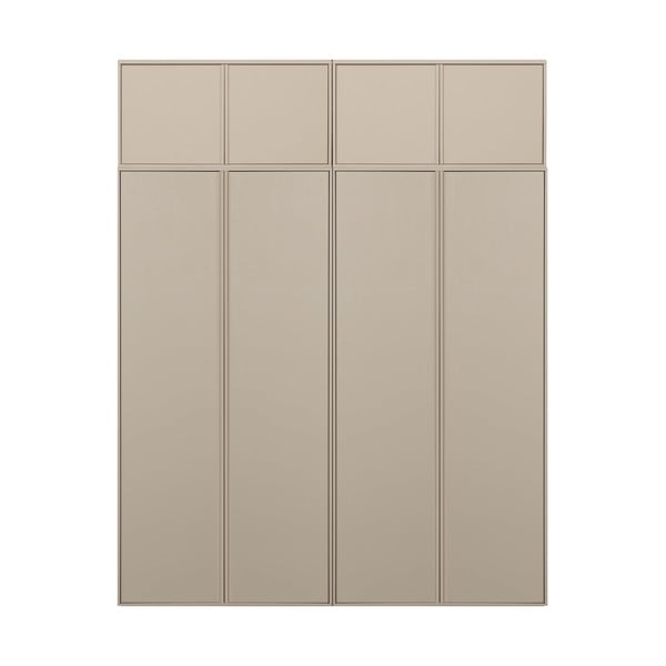 Krémová modulární skříň z borovicového dřeva 200x250 cm Daily – vtwonen
