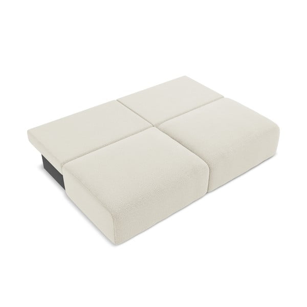 Krémová rozkládací/s úložným prostorem pohovka 216 cm Kalena – Makamii-image-4