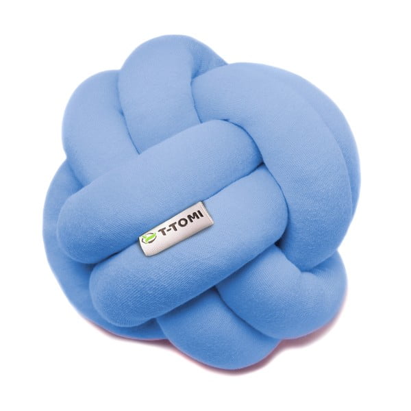 Modrý bavlněný pletený míč T-TOMI, ø 20 cm