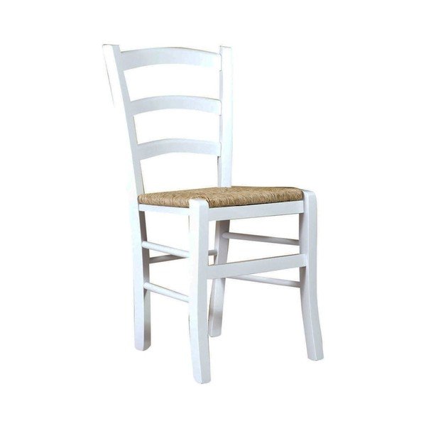 Bílá jídelní židle z bukového dřeva Alis