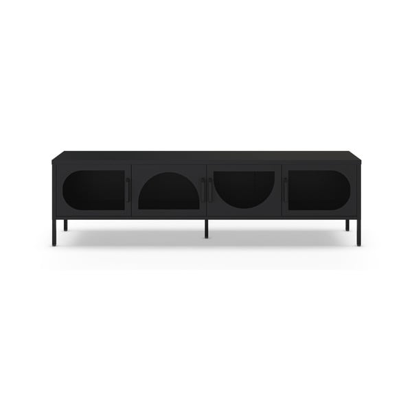 Černý TV stolek 180x50 cm Tayra – Marckeric