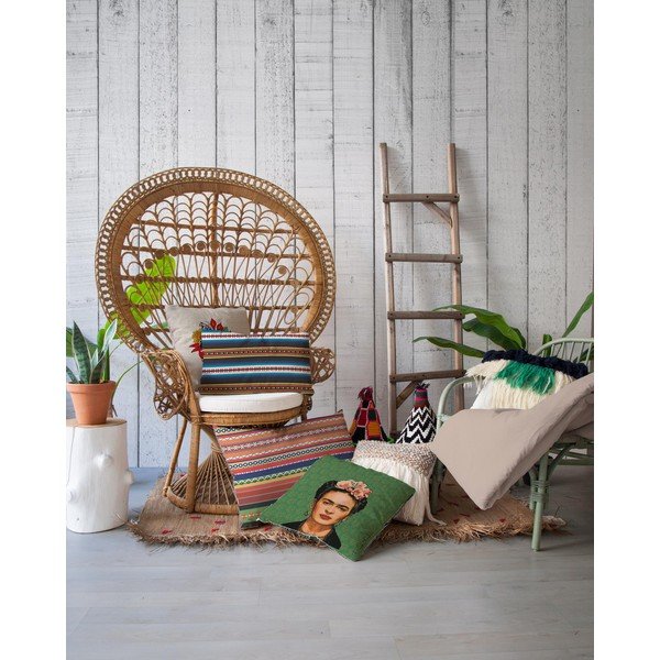 Zelený polštář Madre Selva Frida, 45 x 45 cm-image-1