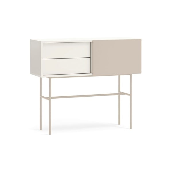 Béžovo-krémový konzolový stolek 35x110 cm Nube – Teulat-image-3