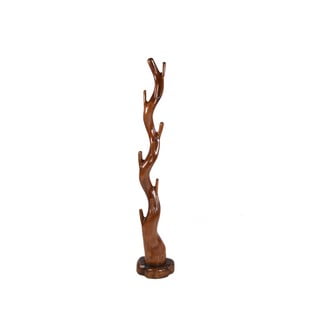 Věšák z exotického dřeva v přírodní barvě Suar – Deco Pleasure