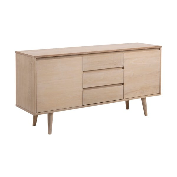 Nízká komoda v dekoru dubu v přírodní barvě 150x75 cm Nagano – Actona-image-2