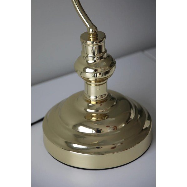 Stolní lampa v mosazné barvě se skleněným stínidlem (výška 42 cm) Bankers – Markslöjd-image-2