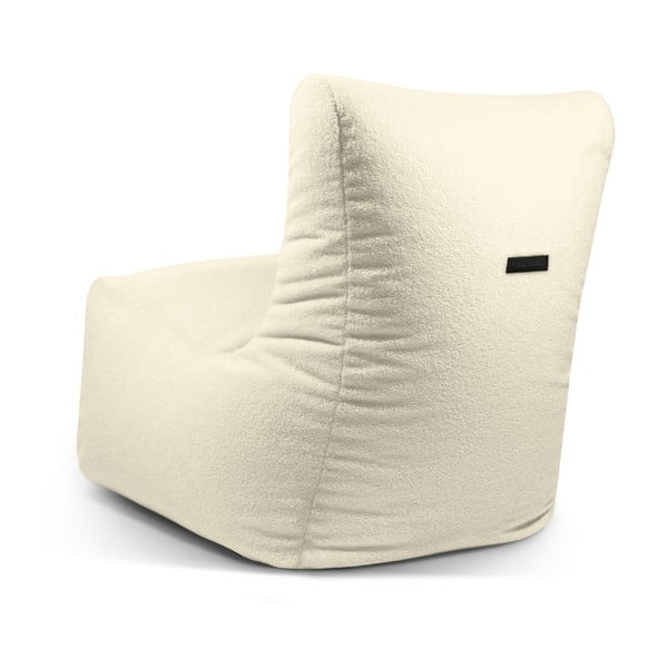 Světle šedý sedací vak z textilie bouclé Seat Lounge – SLOWDOWN-image-4
