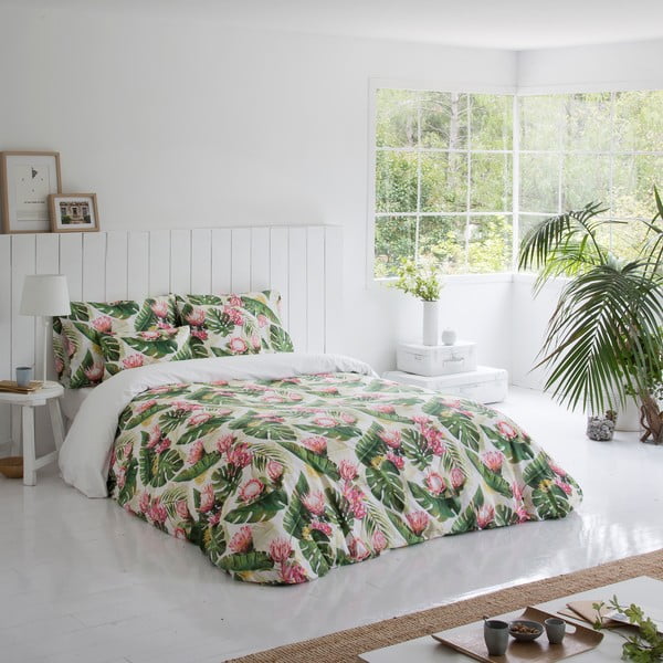 Bavlněné povlečení na přikrývku Marghett Protea, 220 x 220 cm-image-3