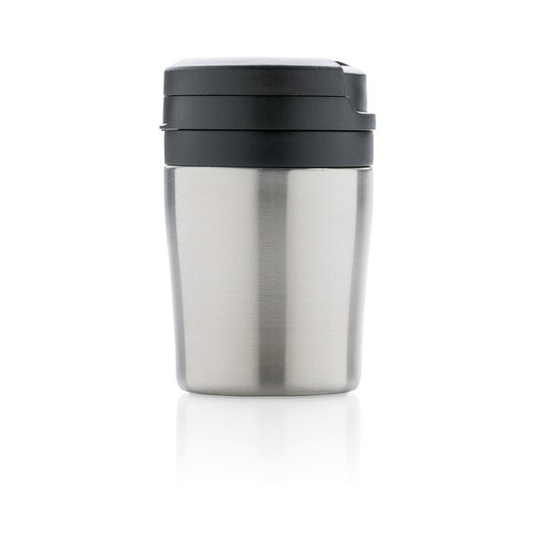 Termohrnek s ouškem ve stříbrné barvě XD Design Coffee to Go, 160 ml-image-2