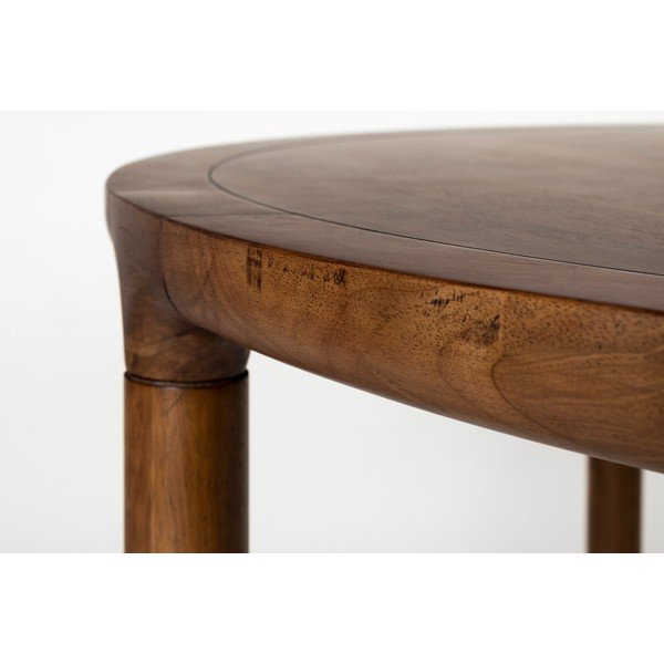 Kulatý jídelní stůl v dekoru ořechu ø 128 cm Storm – Zuiver-image-2