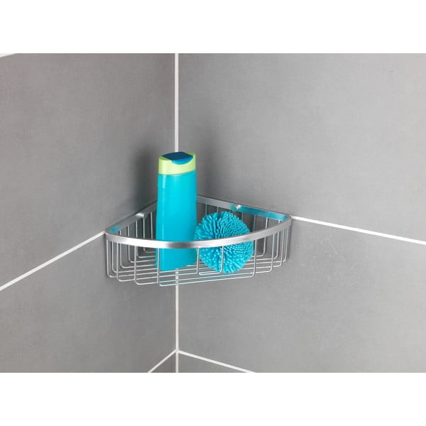 Nástěnná rohová polička do koupelny Wenko Gomo-image-3