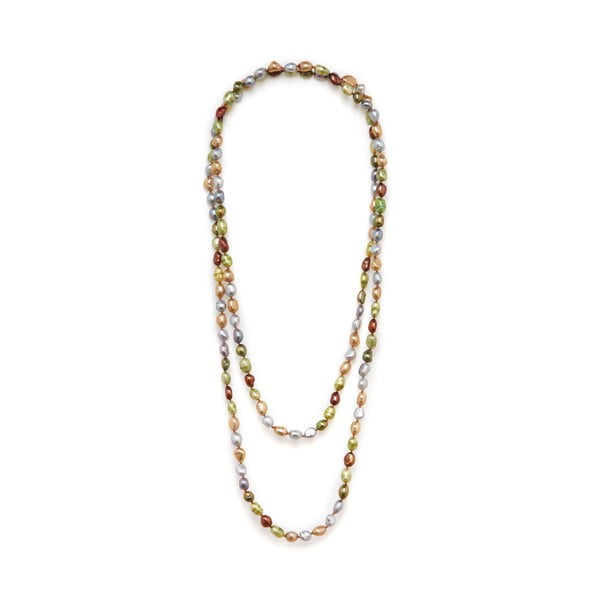 Náhrdelník z říčních perel Baroque 120 cm, barevný