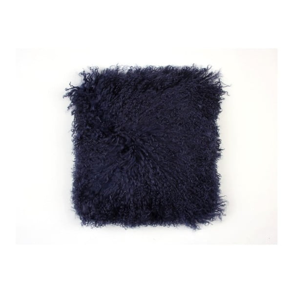Černý vlněný polštář z ovčí kožešiny Auskin Camdyn, 35 x 35 cm