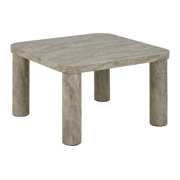 Světle šedý konferenční stolek v dekoru mramoru 60x60 cm Solano – Actona