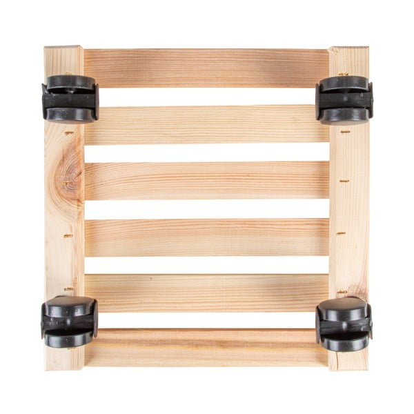 Dřevěný pojízdný podstavec pod květináč (výška 8 cm) Indoor & Outdoor – Esschert Design-image-4