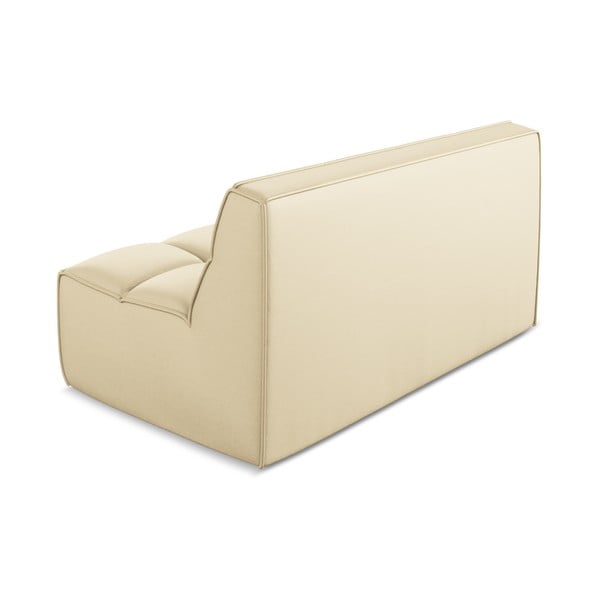 Krémový modul pohovky z imitace kůže Kalai – Makamii-image-3