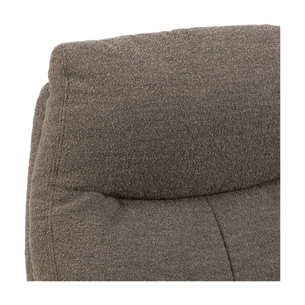 Šedo-hnědé relaxační křeslo z textilie bouclé London – Actona-image-1
