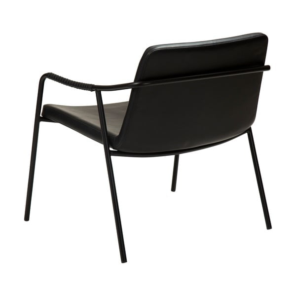 Černé křeslo z imitace kůže DAN-FORM Denmark Boto-image-4