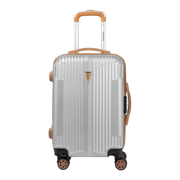 Bílé kabinové zavazadlo na kolečkách Murano Sympathy