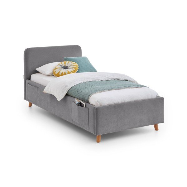 Šedá dětská postel s úložným prostorem s roštem 90x200 cm Cosy – Meise Möbel