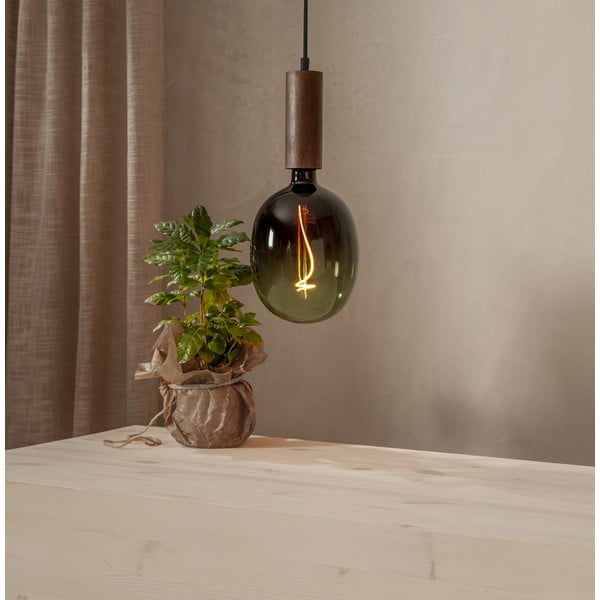 Tmavě hnědé závěsné svítidlo Tub – Star Trading-image-1