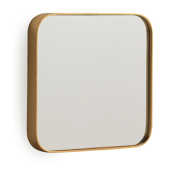Nástěnné zrcadlo ve zlaté barvě Geese Pure, 40 x 40 cm