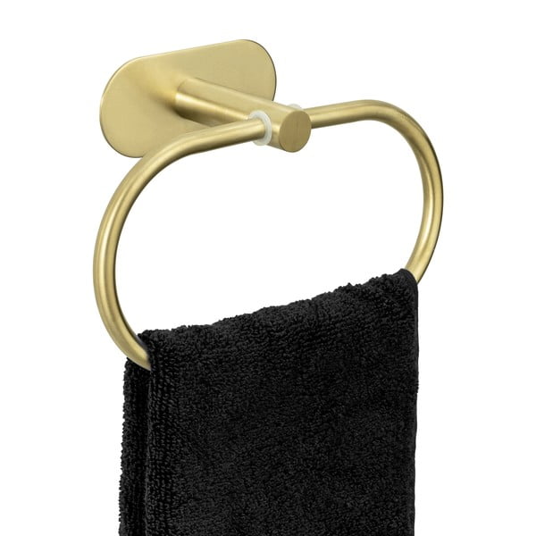 Samodržící držák na ručníky z nerezové oceli Orea Gold – Wenko-image-3