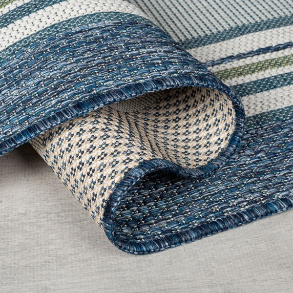 Vnitřní a venkovní koberec zelenomodrý 120x170 cm Roma Stripe – Flair Rugs-image-2