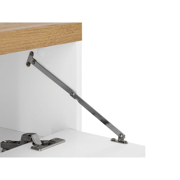 Bílá skříňka pod umyvadlo v dekoru dubu 60x57 cm Thessa – Støraa-image-3