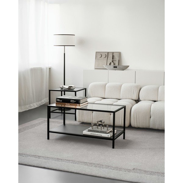 Světle šedý vlněný koberec 133x190 cm Morphic Rocca – Agnella-image-2