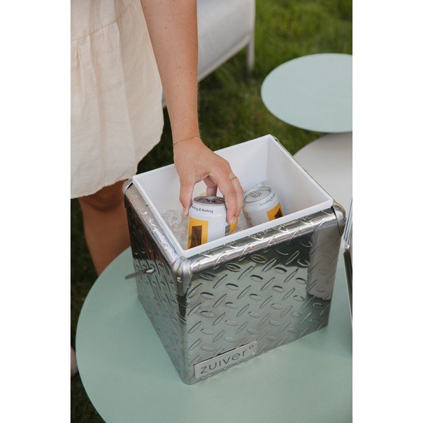 Chladicí box ve stříbrné barvě 15 l Cooler Be Heavy – Zuiver-image-1