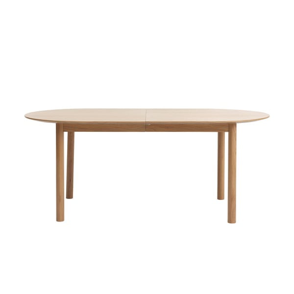 Rozkládací jídelní stůl s deskou v dubovém dekoru v přírodní barvě 100x190 cm Gallina – Unique Furniture
