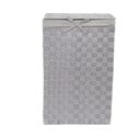 Šedý koš na prádlo s víkem Compactor Laundry Basket Linen, výška 60 cm