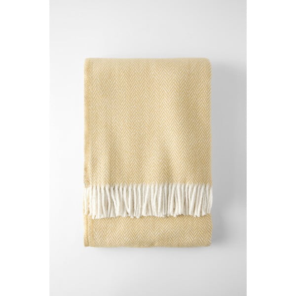 Šedohnědý pléd s podílem bavlny Euromant Skyline, 140 x 180 cm