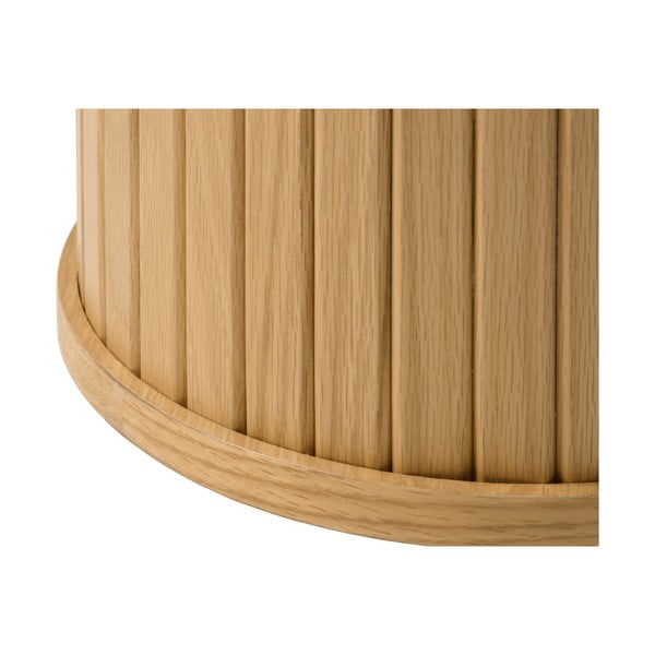 Kulatý odkládací stolek v dekoru dubu ø 50 cm Nola – Unique Furniture-image-2
