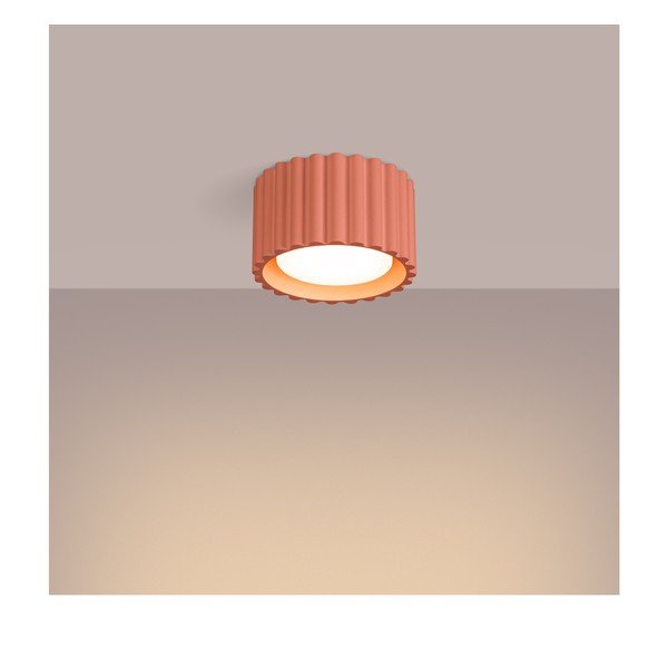 Broskvové kovové bodové svítidlo ø 10 cm Zora – Sollux-image-4