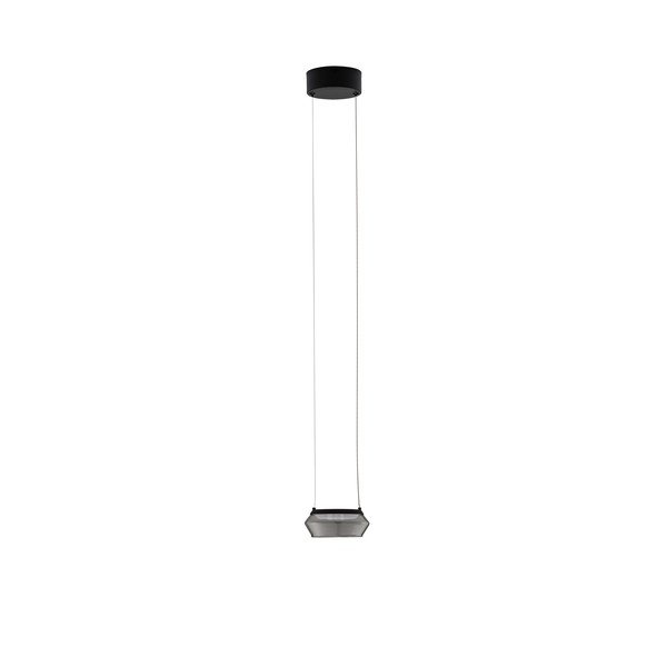 Matně černé skleněné LED závěsné svítidlo ø 14 cm Jailyn – Nova Luce
