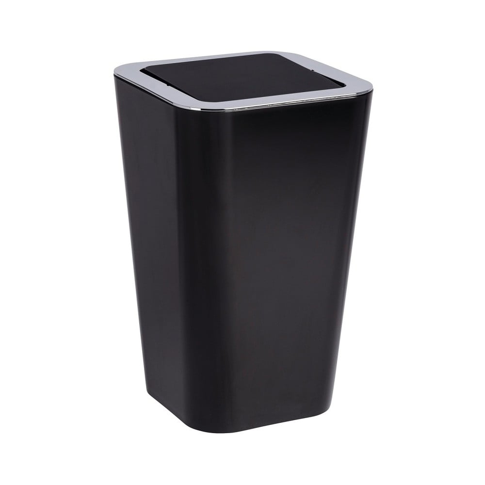 Černý odpadkový koš Wenko Candy