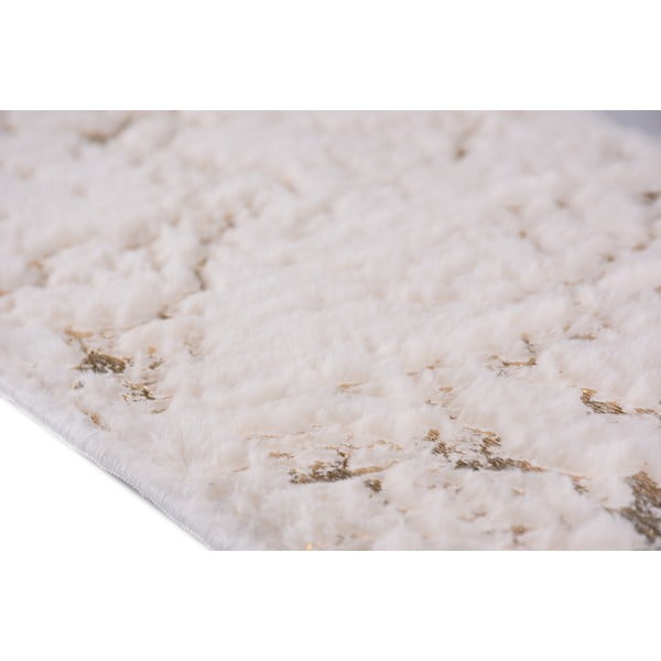 Bavlněné nášlapy na schody v krémovo-zlaté barvě v sadě 16 ks 25x65 cm Simli Altin – Vitaus-image-2