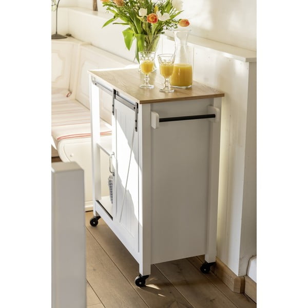 Servírovací stolek na kolečkách 40x80 cm Country House – Wenko-image-2