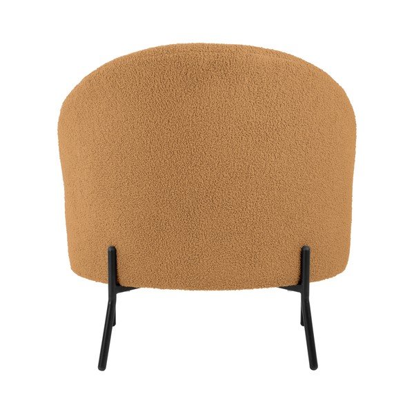 Světle hnědé křeslo z textilie bouclé Noble – Leitmotiv-image-4