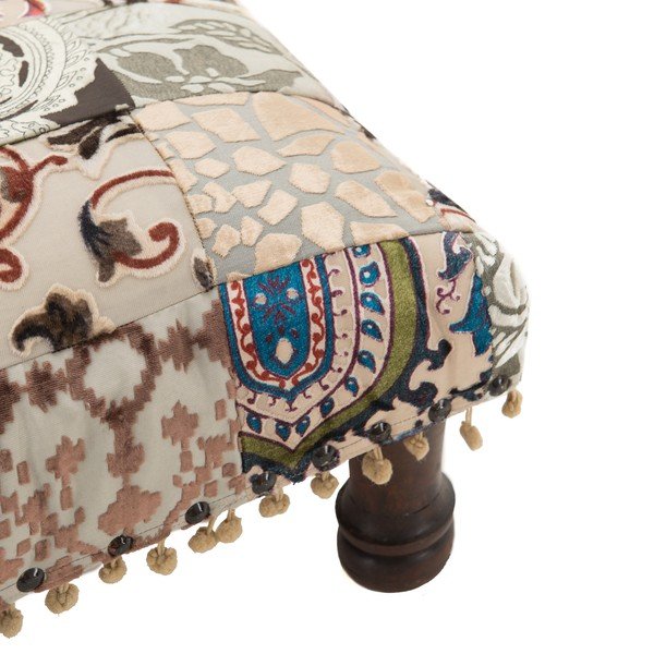 Taburetka Patchwork Blue/Brown-image-2